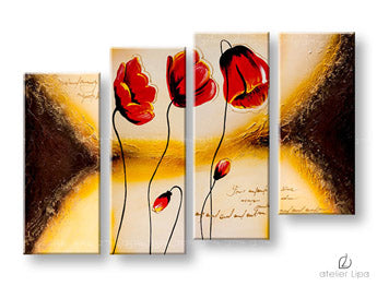 Reproducere de autor pe panza FLOWERS XOBDO107D4