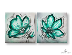 Reproducere de autor pe panza FLOWERS XOBFB520E2