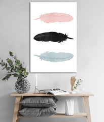 Industrial tablou pe pânză cu motivul The Component of Dreams, hartă în alb-albastru nuanțe agățat în interiorul dormitor, atmosferă liniștită – interior