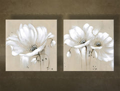 Tablou de perete pictat manual FLOWERS FB089E2