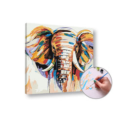 Pictură pe numere ELEFANT– dificultate medie - imagine principală