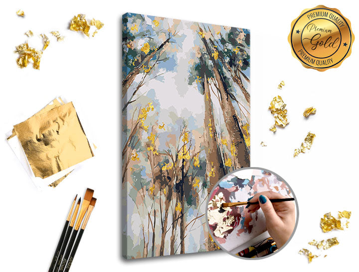 Pictura după numere PREMIUM GOLD