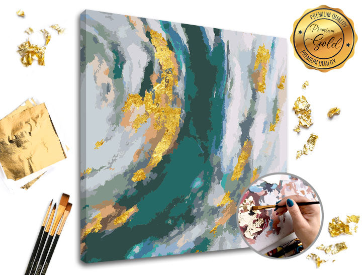 Pictură după numere PREMIUM GOLD