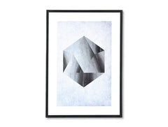 În stil scandinav tablou pe pânză cu motivul Maelstrom, motiv pentru copii, natură în albastru-gri nuanțe, atmosferă liniștită, potrivit pentru birou – principală