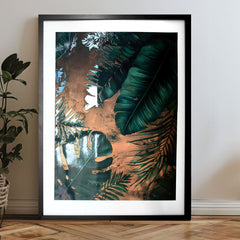 Modern tablou pe pânză, natură și paradis tropical | Poster de perete s EXTRA efektom - Midnight Jungle, decorațiune de perete – produs