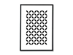 În stil scandinav tablou cu motivul Pure Shape, flori, natură în alb-negru nuanțe | Poster de perete Pure Shape – previzualizare