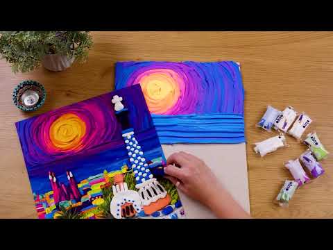 OKTO Creative 3D Set Parcul Guell din Barcelona 30 x 40 cm