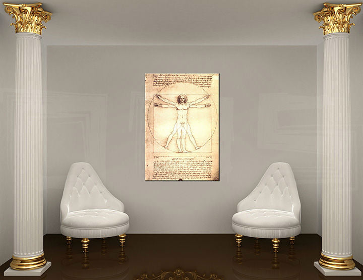 Imaginea pe panza VITRUVIAN MAN- Leonardo Da Vinci REP167