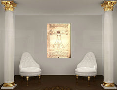 Imaginea pe panza VITRUVIAN MAN- Leonardo Da Vinci REP167