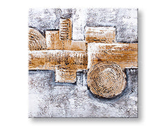 Tablou de perete pictat ABSTRAKT 1 parte CFA12CX0947E1 - 50x50 cm