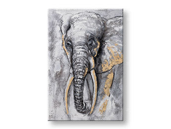 Tablou pictat SLON 1 parte CFAAN010 - 40x60 cm