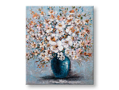 Tablou de perete pictat FLOWERS 1 parte CFAFL019 - 60x70 cm