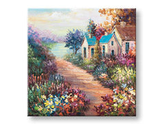 Tablou de perete pictat LANDSCAPE 1 parte CFALN003 - 70x70 cm