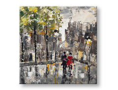 Tablou de perete pictat TRANSITION 1 parte 70x70 cm CFAZH2708E1