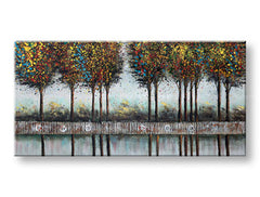 Pictură murală pictată ARBORI 1 parte 100x50 cm CFAZH3739AE1