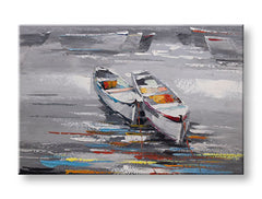Pictură murală pictată BOATS 1 parte 90x60 cm CFAZH5057E1