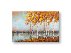 Pictură murală pictată TREES 1 parte CFAZH5066E1 - 90x60 cm