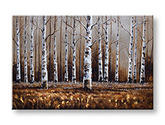 Pictură murală pictată TREES 1 parte 90x60 cm CFAZH5182E1