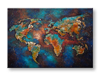 Tablou de perete pictat EARTH 1 parte 100x70 cm CFAZH5579E1