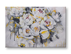 Tablou de perete pictat FLOWERS 1 parte 90x60 cm CFAZH5632E1