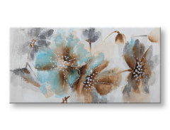 Tablou de perete pictat FLOWERS 1 parte 100x50 cm CFAZH5984E1