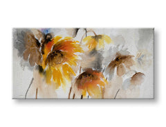 Tablou de perete pictat FLOWERS 1 parte 100x50 cm CFAZH5996E1