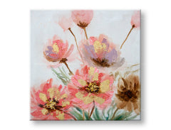 Tablou de perete pictat FLOWERS 1 parte 60x60 cm CFAZH6001E1