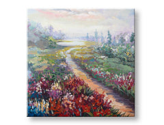 Pictură murală pictată LUKE 1 parte 70x70 cm CFAZH619E1