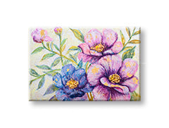 Tablou de perete pictat FLOWERS 1 parte CFAZH6287E1 - 90x60 cm