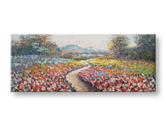 Tablou de perete pictat LANDSCAPE 1 parte CFAZH6423E1 - 100x40 cm