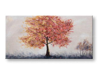 Tablou de perete pictat TREES 1 parte 100x50 cm CFAZH6427E1