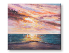 Pictură murală pictată WEST SLNKA 1-parte 70x60 cm CFAZH6434E1