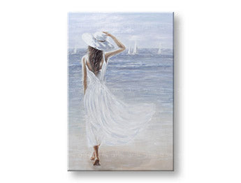 Pictură de perete pictată FEMEIE ȘI MAI MULT 1 parte 60x90 cm CWF11071SDE1