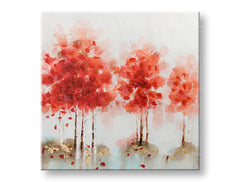 Tablou de perete pictat ABSTRAKT 1 parte CWF11078WE1 - 70x70 cm