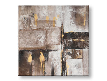 Tablou de perete pictat ABSTRAKT 1 parte CWF11292SDE1 - 70x70 cm