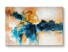 Tablou de perete pictat ABSTRAKT 1 parte CWF11305WE1 - 120x80 cm