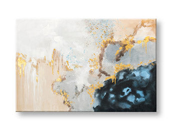 Tablou de perete pictat ABSTRAKT 1 parte CWF11306WE1 - 90x60 cm