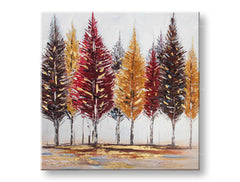 Tablou de perete pictat TREES 1 parte 70x70 cm CWF11317WE1