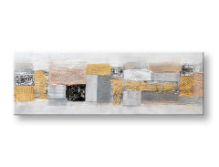 Tablou de perete pictat ABSTRAKT 1 parte 120x40 cm CWF1137L-145E1