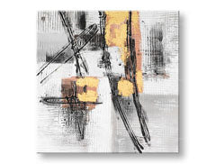 Tablou pictat ABSTRAKT 1 parte CWF1143L1E1 - 60x60 cm