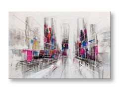 Tablou de perete pictat ABSTRAKT 1 parte CWF1178ZE1 - 90x60 cm