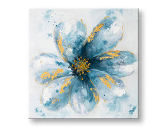 Tablou de perete pictat FLOWERS 1 parte CWF1274HE1 - 50x50 cm