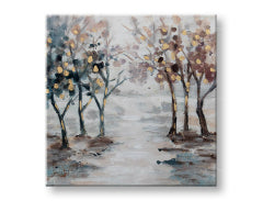 Tablou de perete pictat TREES 1 parte 60x60 cm CWF1327HE1