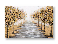 Pictură murală pictată TREES 1 parte 90x60 cm CWF1518HE1
