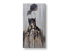 Pictură de perete pictată FEMEIE 1 parte 50x100 cm CWF1527HE1