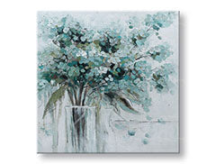 Tablou de perete pictat FLORI IN A VASE 1-parte 70x70 cm CWF1673WE1