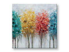 Pictură murală pictată TREES 1 parte 60x60 cm CWF1717HE1