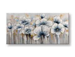 Tablou de perete pictat FLOWERS 1 parte 100x50 cm CWF1781SDE1