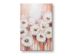 Tablou de perete pictat FLOWERS 1 parte CWF1854HE1 - 60x90 cm