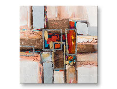 Tablou de perete pictat ABSTRAKT 1 parte CWF1902W16E1 - 70x70 cm